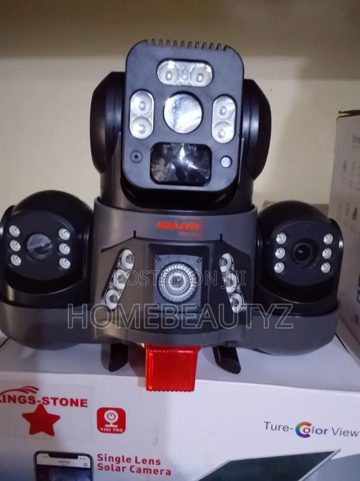 Three Lens Solar PTZ Camera