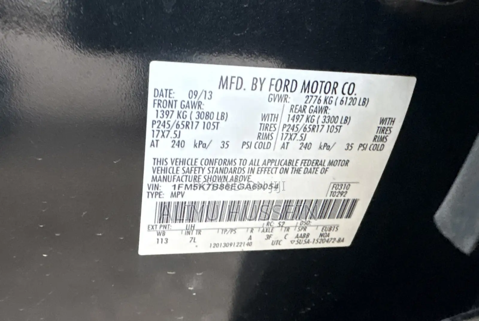 Ford Explorer 2014 Black