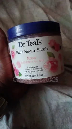Dr Teal’s Rose Essential Shea Sugar Scrub 19fl Oz 538g