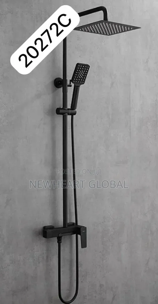 High Quality Black Standing Shower