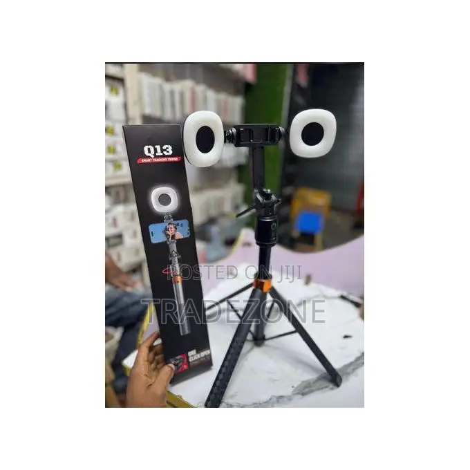 Q13 Ai Face Tracking Tripod With Mini Ringlights