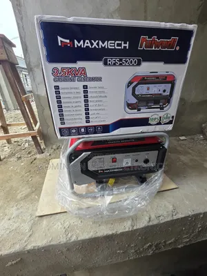 This Is Maxmech Petrol Generator 3.5kva 100% Copper Coil Manual Start