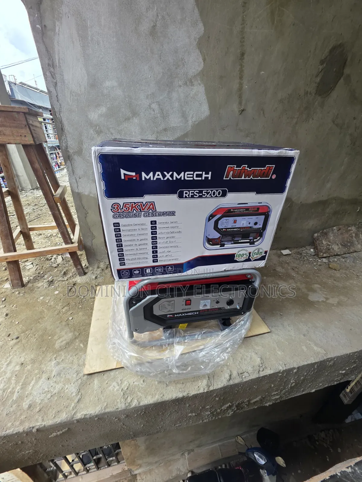This Is Maxmech Petrol Generator 3.5kva 100% Copper Coil Manual Start