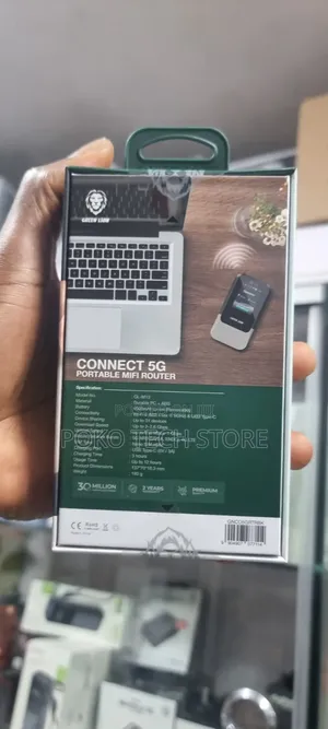Green Lion Connect 5G Portable MiFi Router (Wi-Fi 6, 2.4" Display)