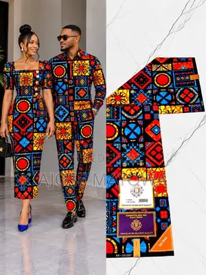 Original 100% Cotton Ankara - 6 Yards Latest Design -Available in Ajah