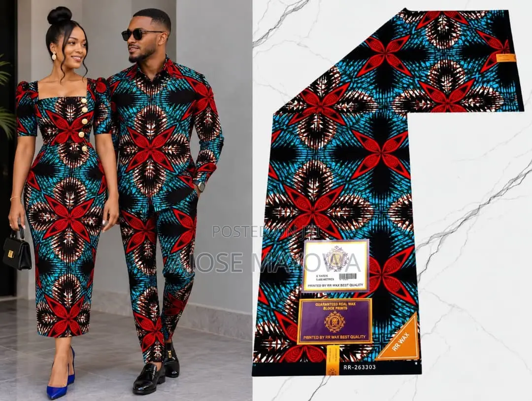 Original 100% Cotton Ankara - 6 Yards Latest Design -Available in Ajah