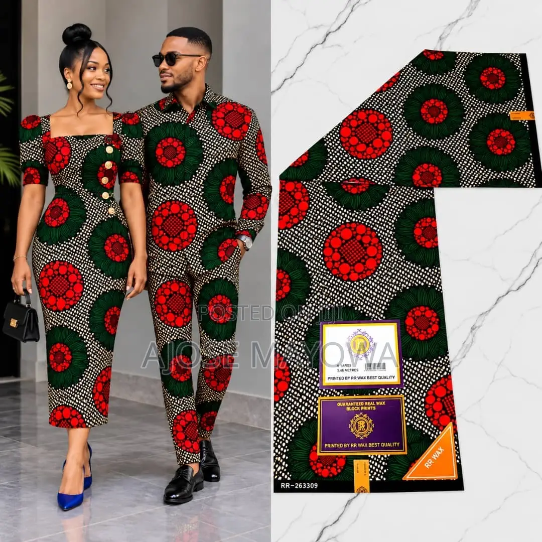 Original 100% Cotton Ankara - 6 Yards Latest Design -Available in Ajah