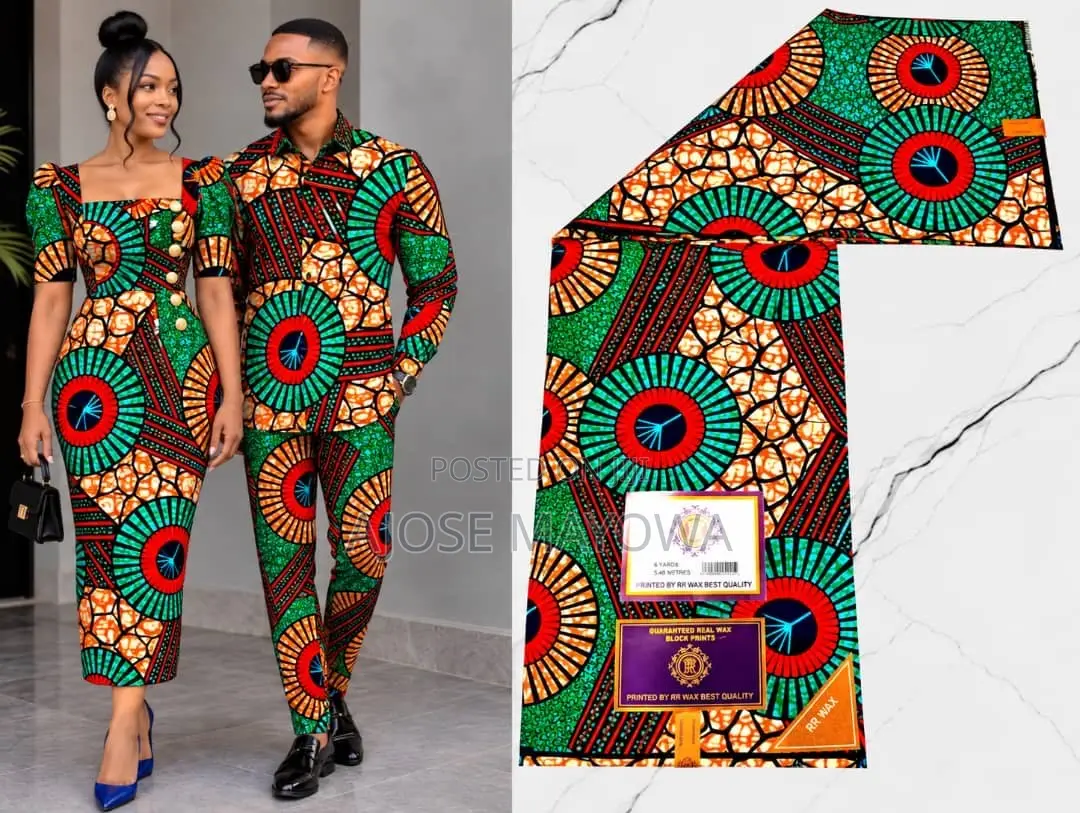 Original 100% Cotton Ankara - 6 Yards Latest Design -Available in Ajah