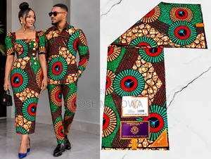 Original 100% Cotton Ankara - 6 Yards Latest Design -Available in Ajah
