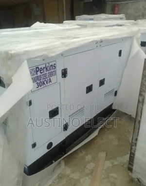 (30kva) Soundproof Perkins Generator, 2years Warranty.