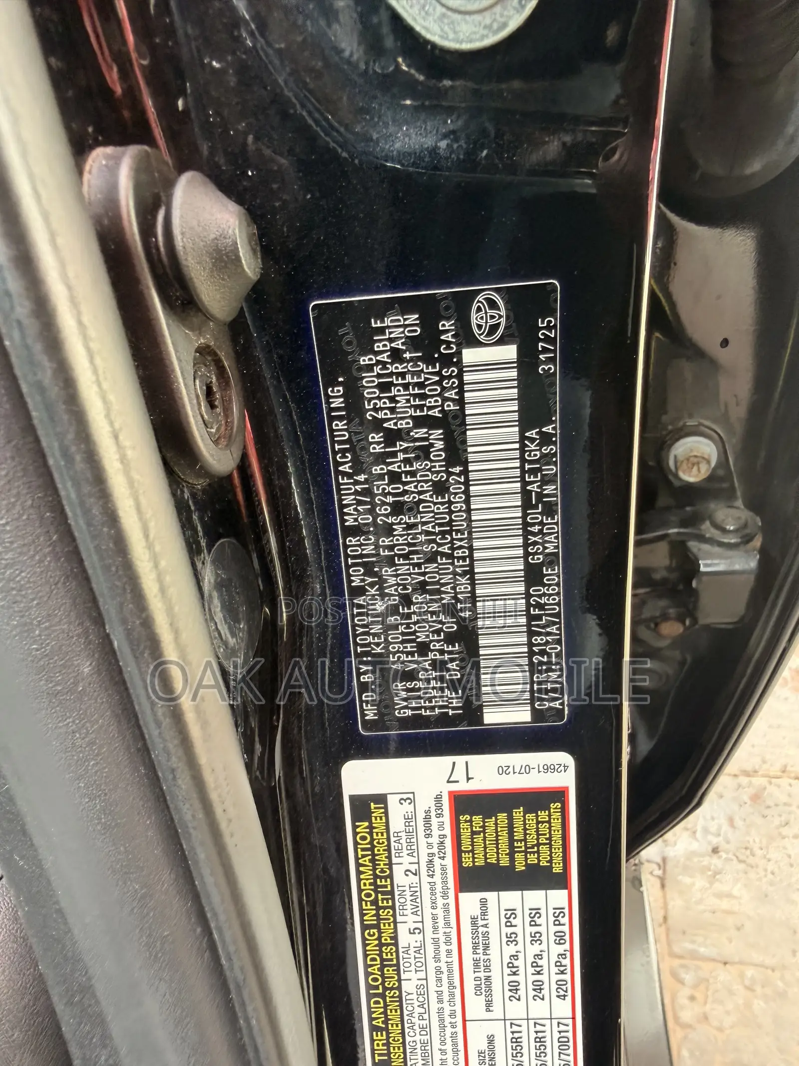 Toyota Avalon 2014 Black