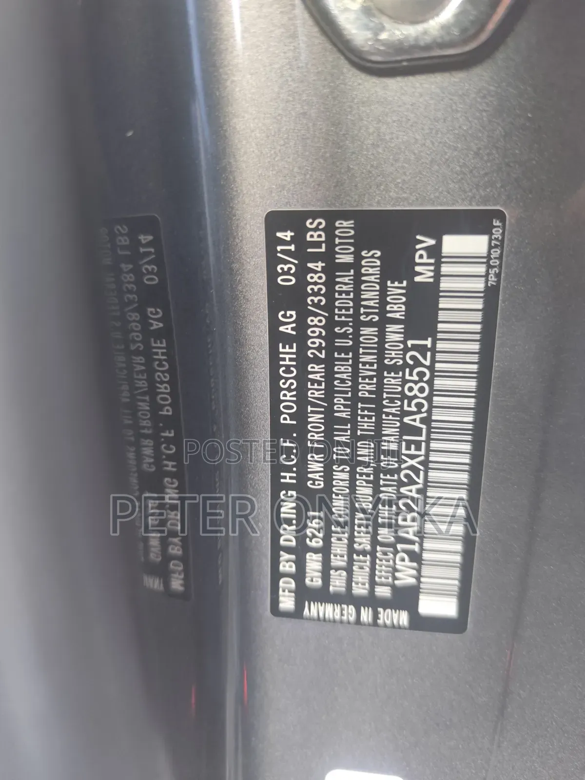 Porsche Cayenne 2014 Gray
