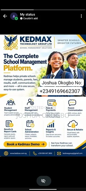 Kedmax Technology School Management Solutions