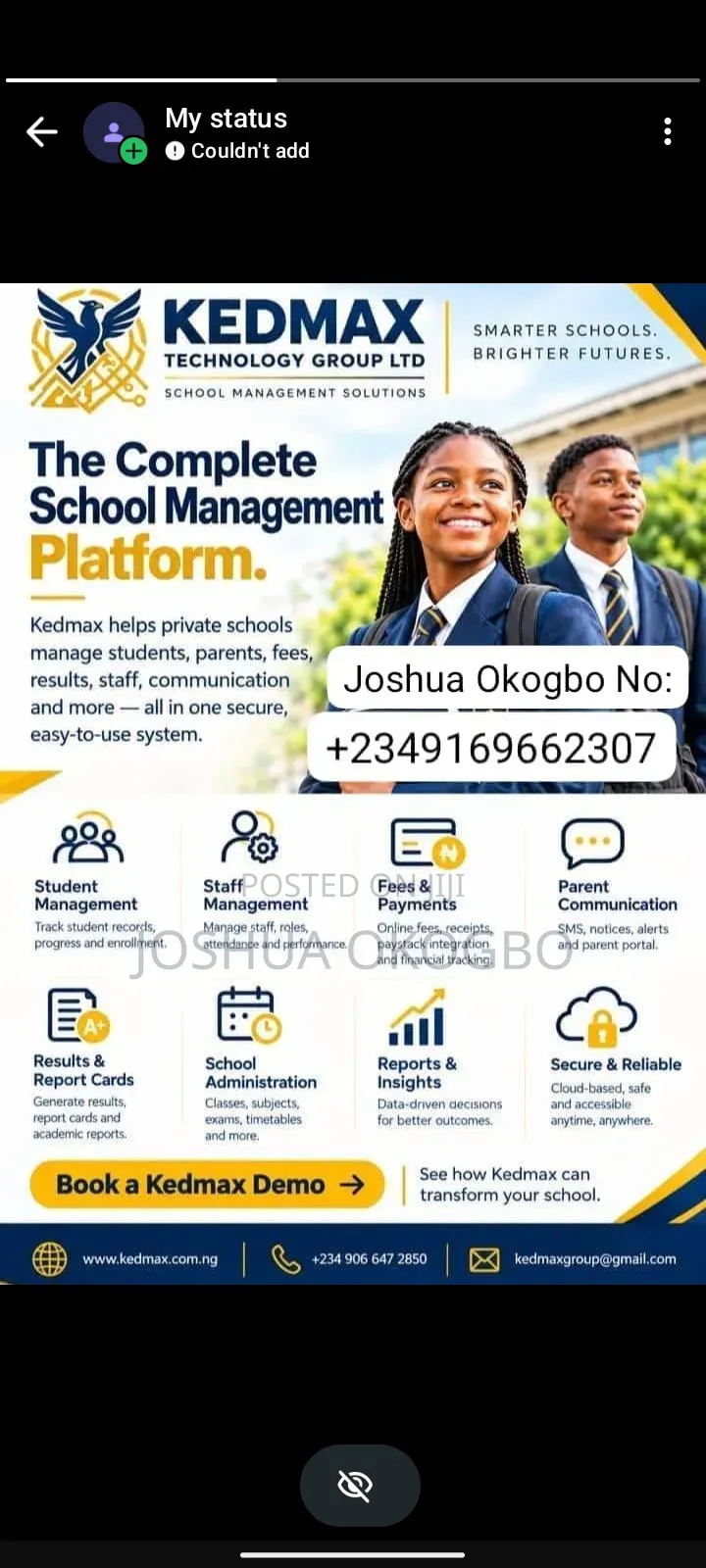 Kedmax Technology School Management Solutions
