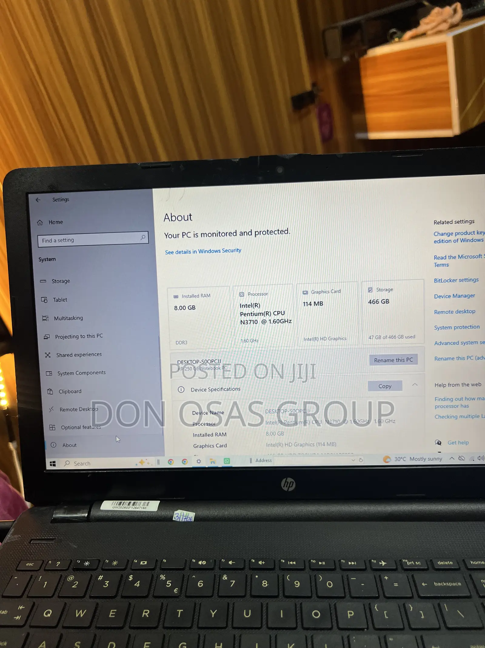Laptop HP Stream Notebook 8GB Intel Pentium HDD 500GB