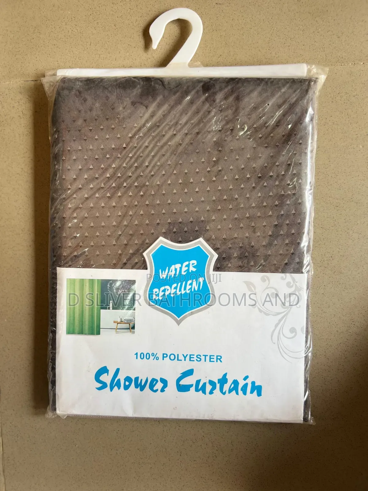 Colourful Shower Curtain With Hooks