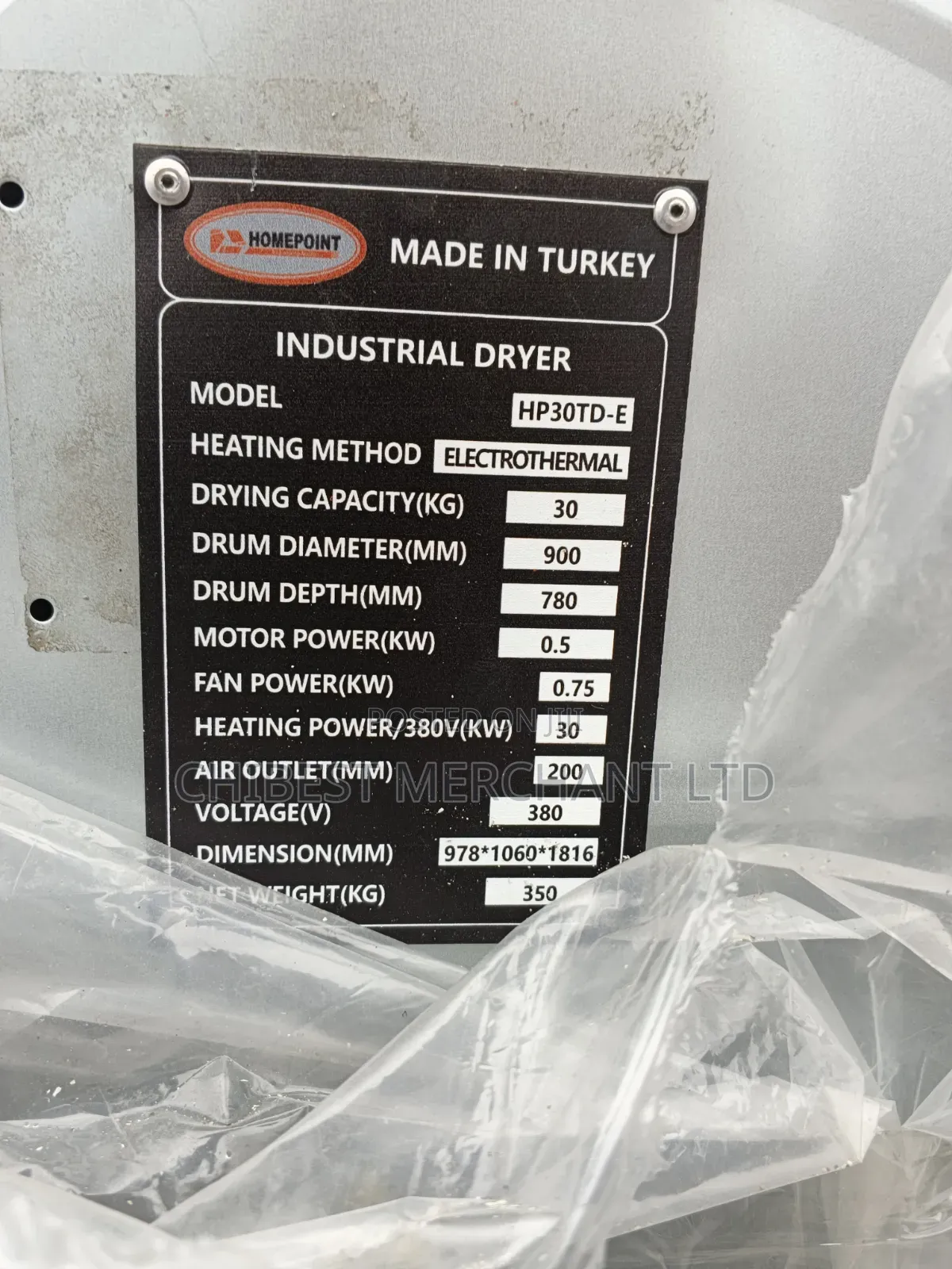 30kg Industrial Dryer Machines