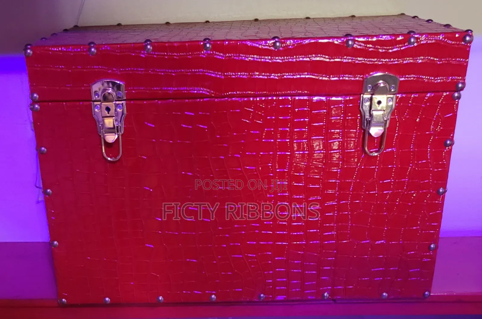 Christmas Handcrafted Leather Trunk Boxes