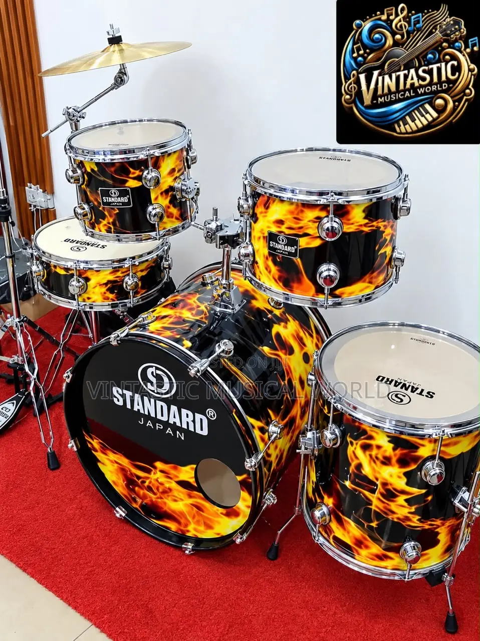 Standard Japan Complete 5 Piece Acoustic Drum Set