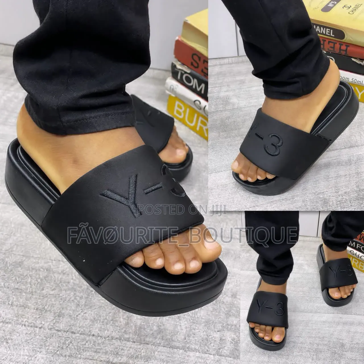 Y-3 Yohji Yamamoto Slides