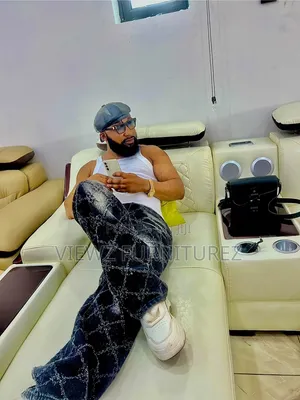 L-Shaped Sofa Furniture Set With Sound Speaker
