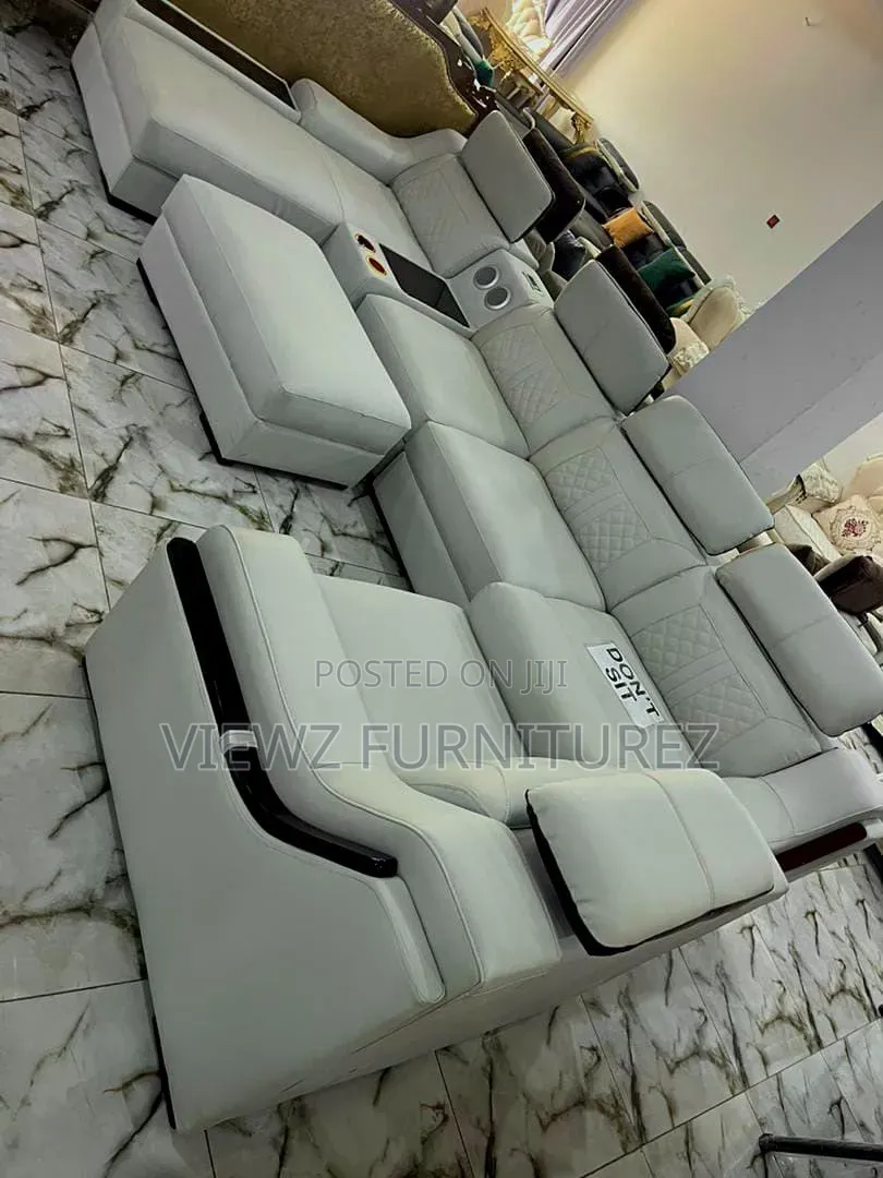 L-Shaped Sofa Furniture Set With Sound Speaker