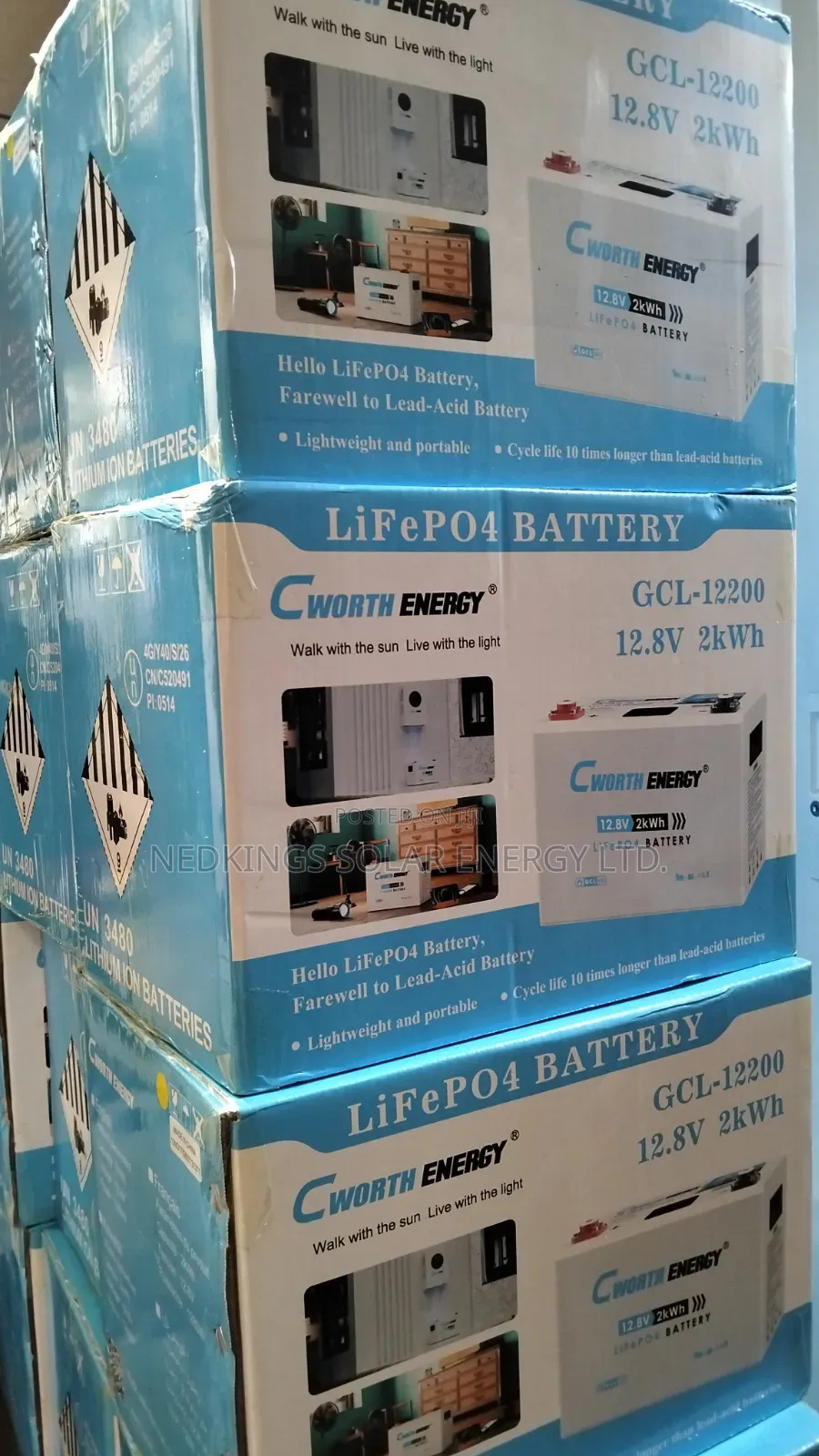 2kwh 12V Cworth Lithium Battery