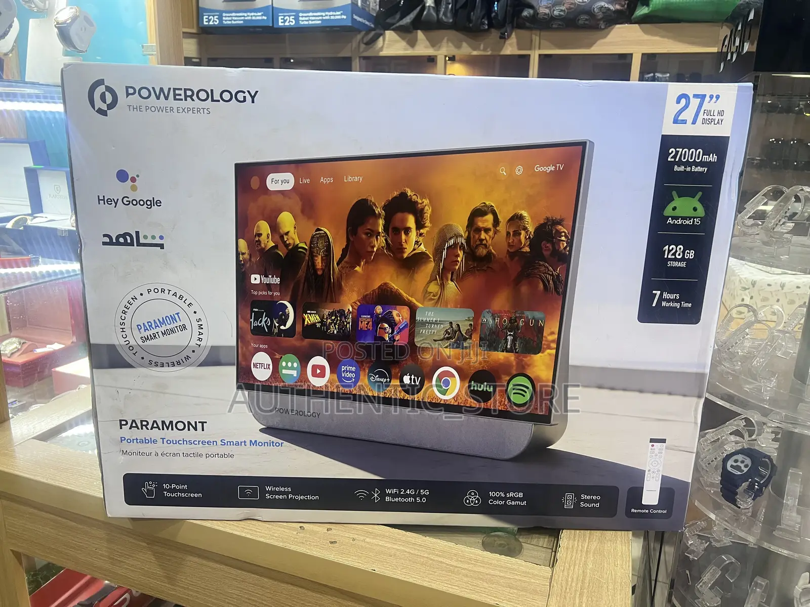 Powerology Paramont Portable Touchscreen Smart Monitor