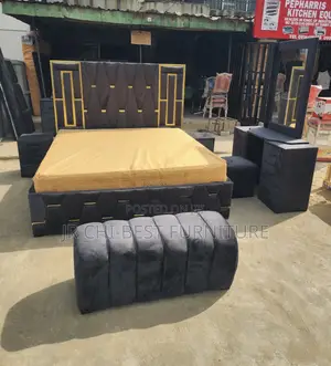 Full 6 by 6 Padded Bedframe Set of First Class Quality