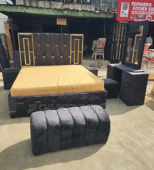 Full 6 by 6 Padded Bedframe Set of First Class Quality