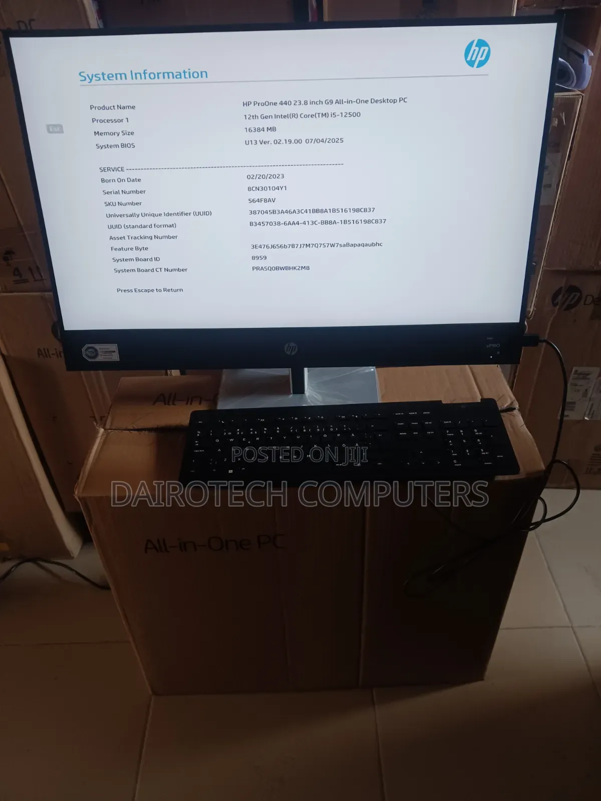 New Desktop Computer HP Pro 400 G9 16GB Intel Core i5 SSD 512GB