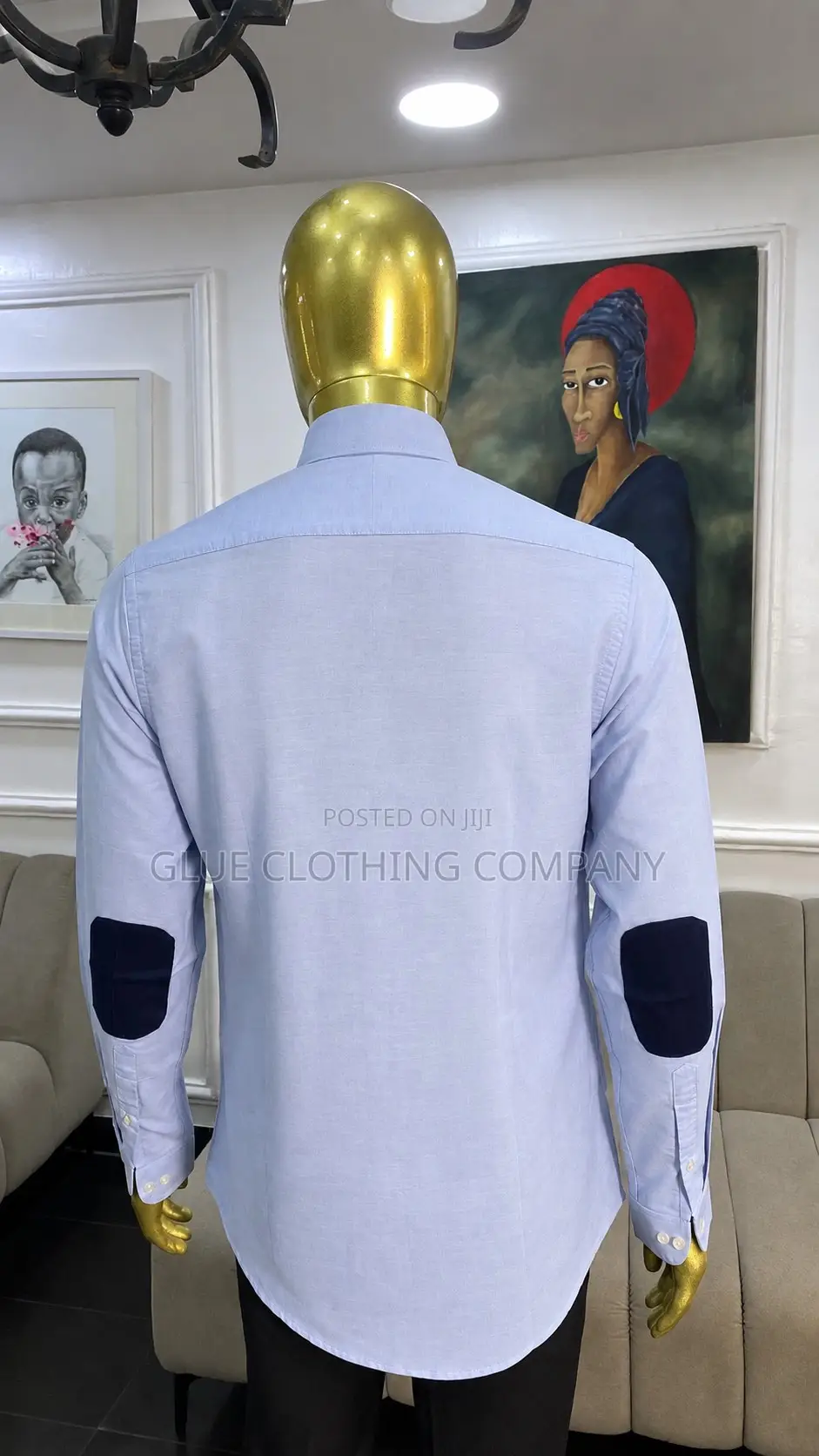 Skyblue Oxford Crested Shirt