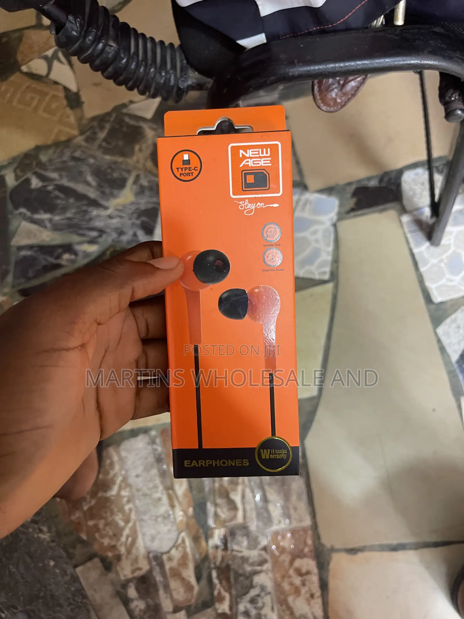 New Age Stay-on Wired Earphones.