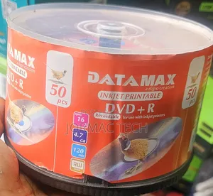 Blank DATAMAX Inkjet Printable DVD+R