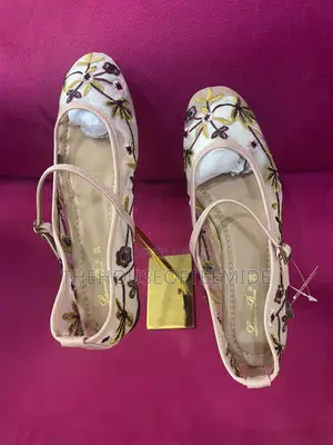 Flowered Ballerina Flat for Ladies