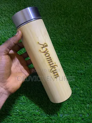 Engraved Wooden Bottle