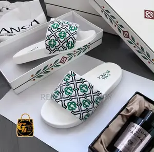 Luxury Casablanca Embroidered Slide