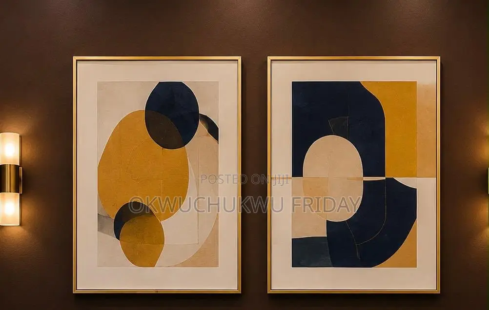 2 Set Foreign Abstract Decor