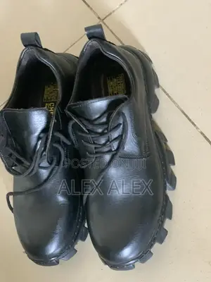 Black Chunky Sole Shoe
