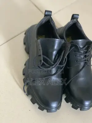 Black Chunky Sole Shoe