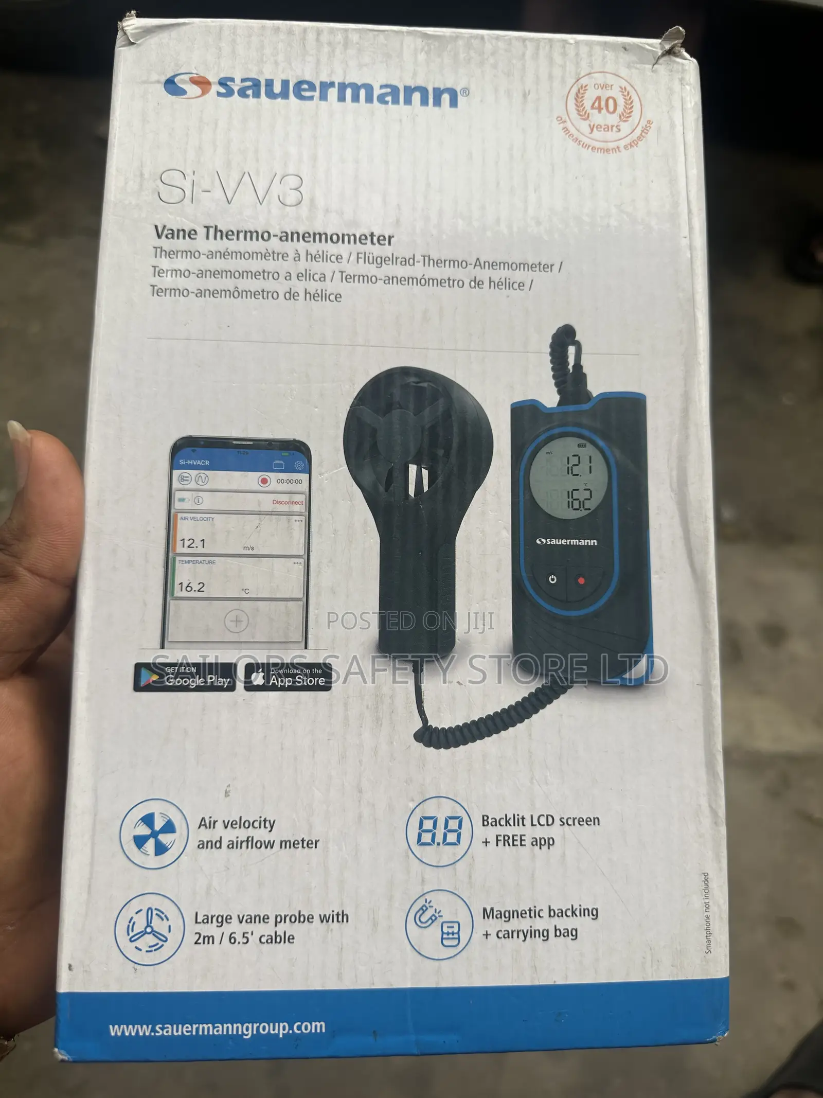 Sauermann Si-Vv3 Vane Thermo-Anemometer