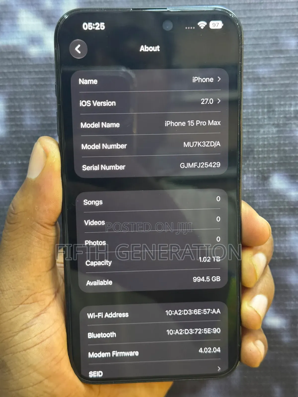 Apple iPhone 15 Pro Max 1 TB Blue