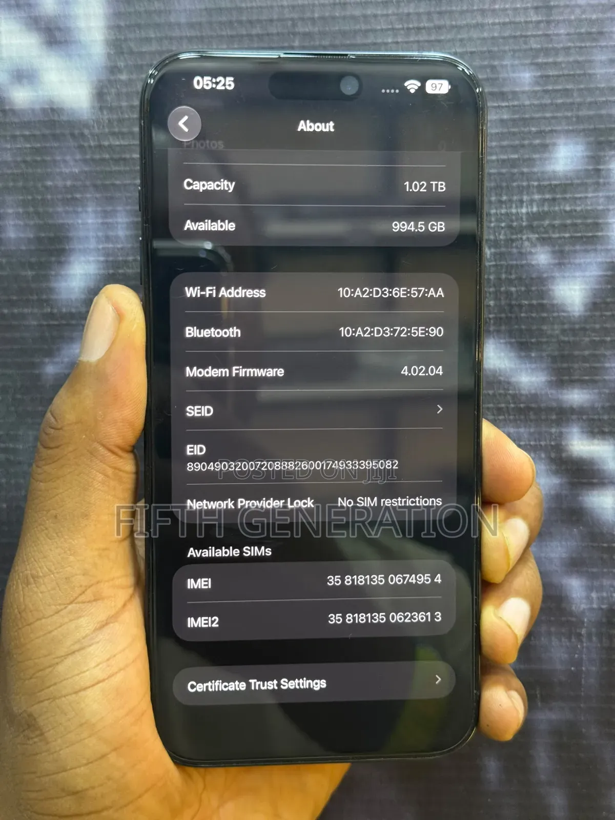 Apple iPhone 15 Pro Max 1 TB Blue