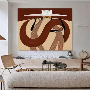 Ceramics Abstract Wall Wooden Frame Arts Interior Decors