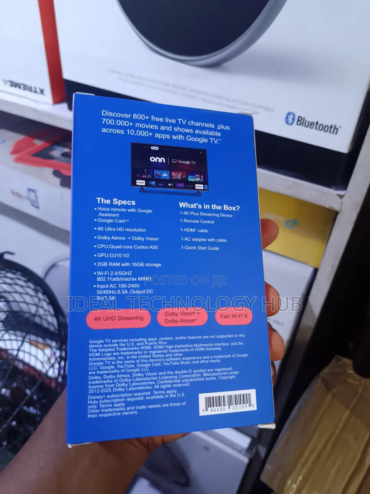 ONN 4k Plus Android TV Streaming Devices