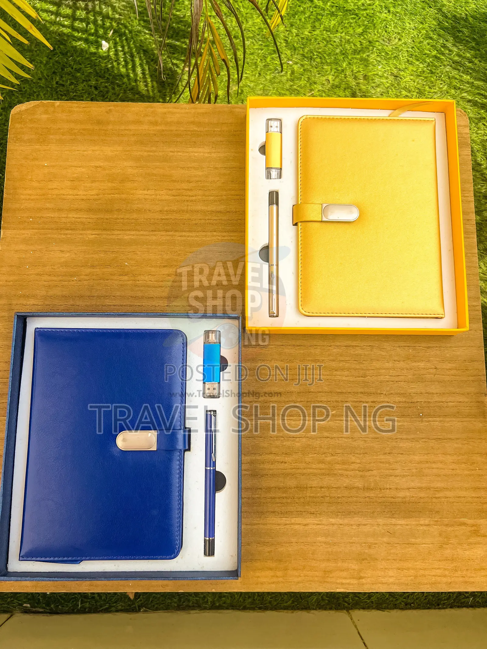 Gold and Blue Notebook Set