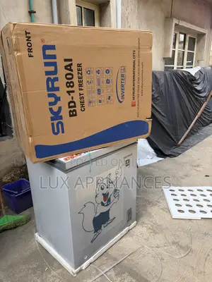 Skyrun 145L Grey Inverter Chest Freezer for Small Businesses