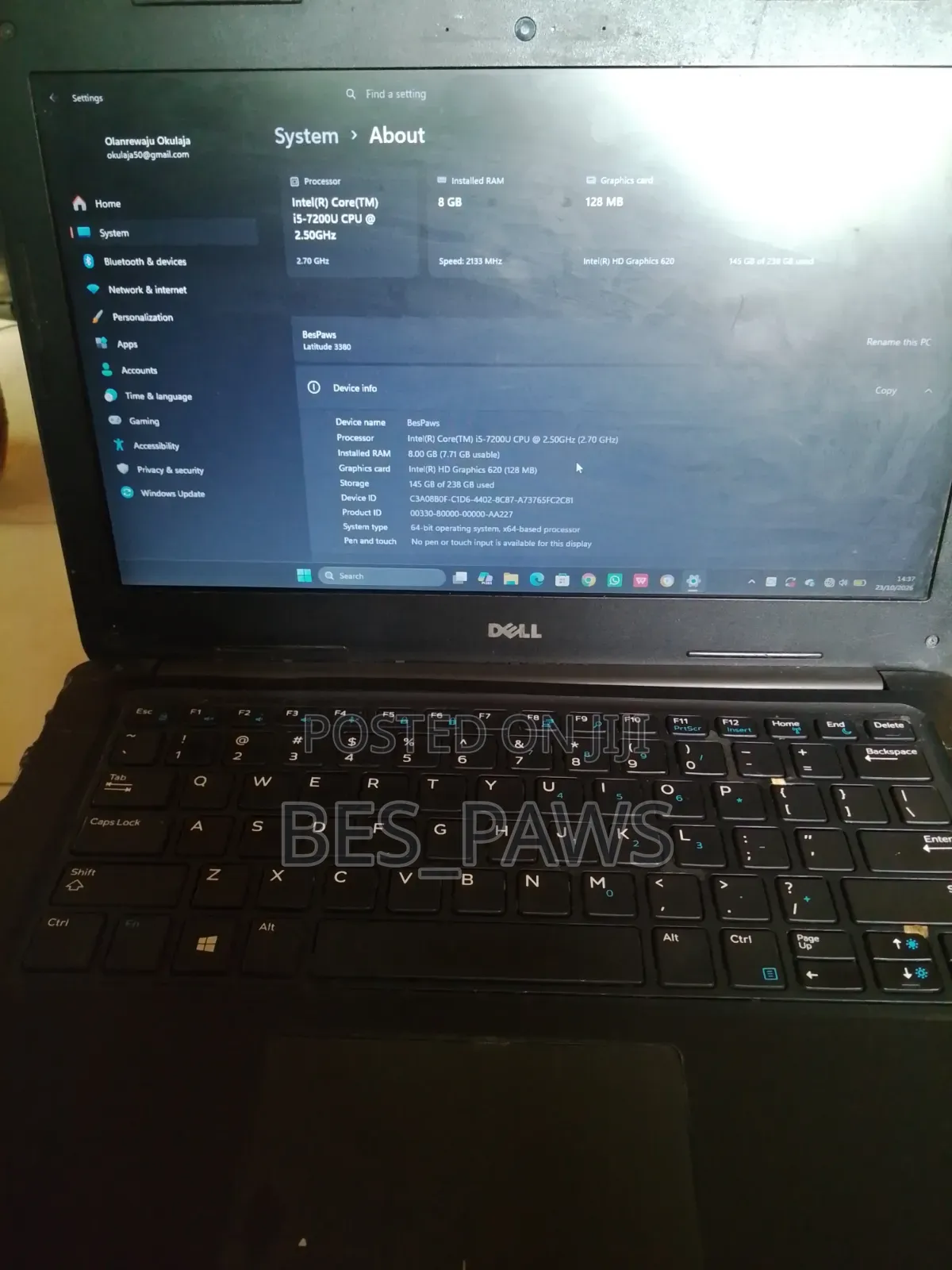 Laptop Dell Latitude 3380 8GB Intel Core i5 HDD 256GB