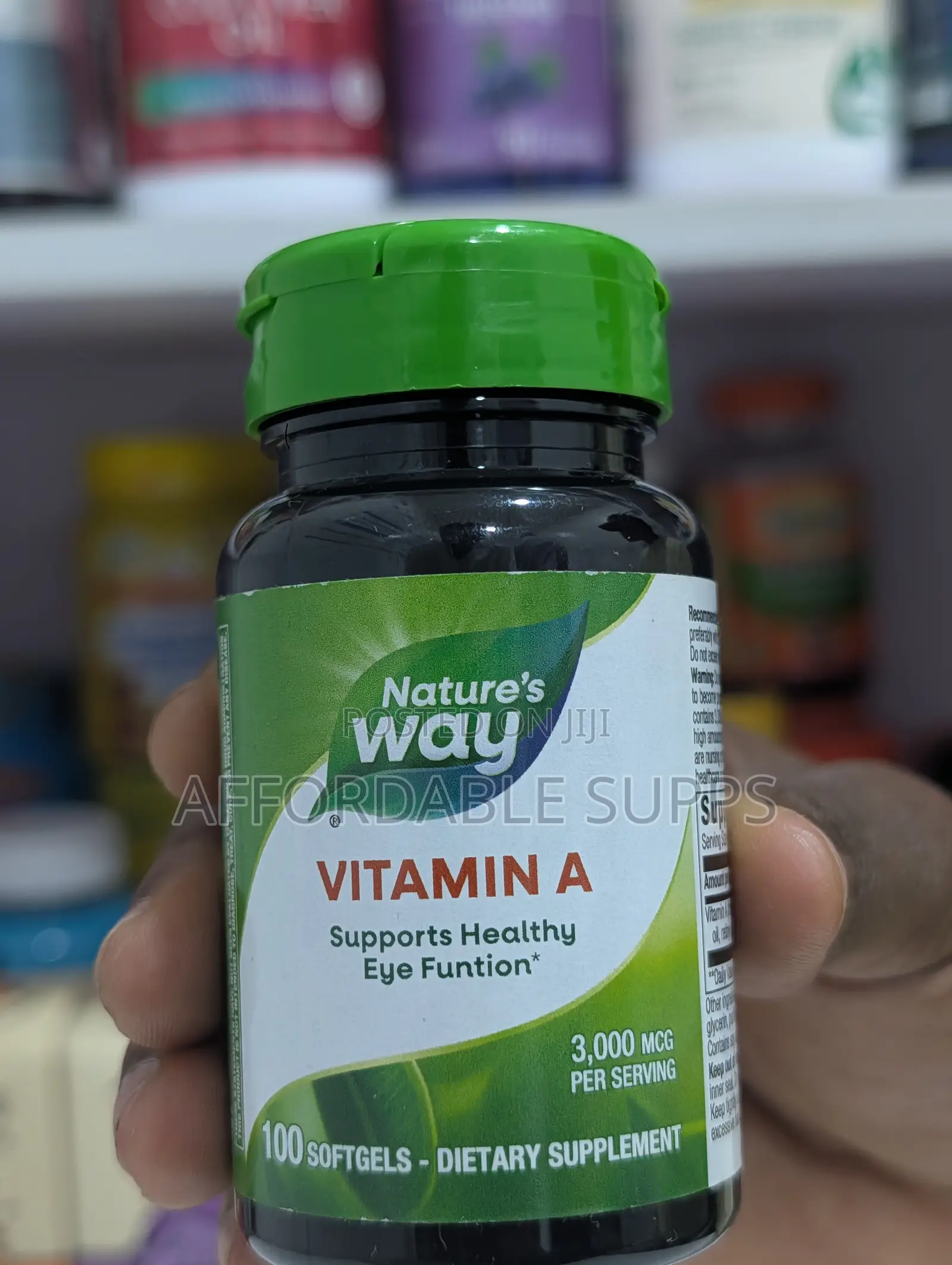 Nature's Way Vitamin a 3,000mcg – 100 Softgels
