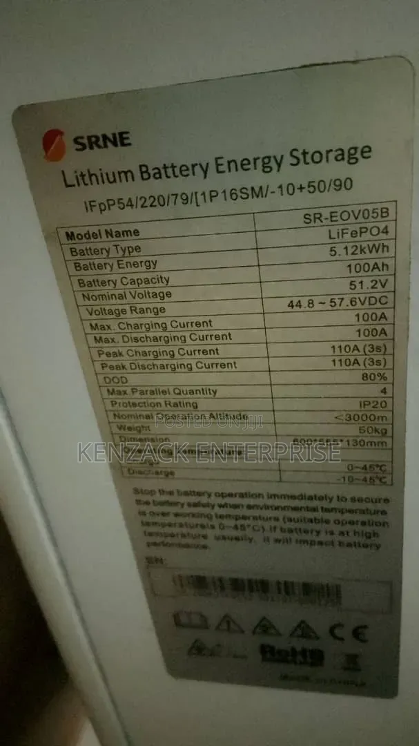Srne All-in-One 5kw/5kwh Lithium Battery